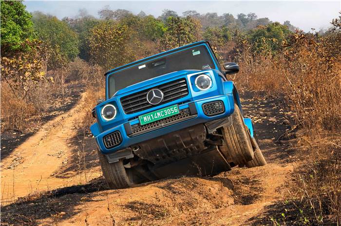 Mercedes G Class Electric G 580 off-road front articulation