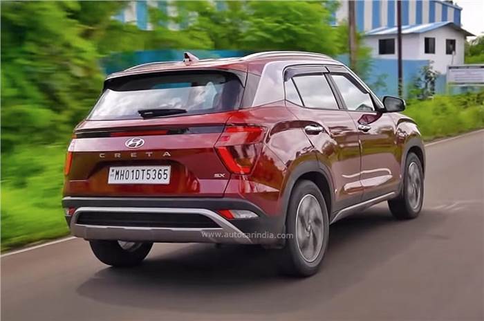 Hyundai Creta rear tracking.