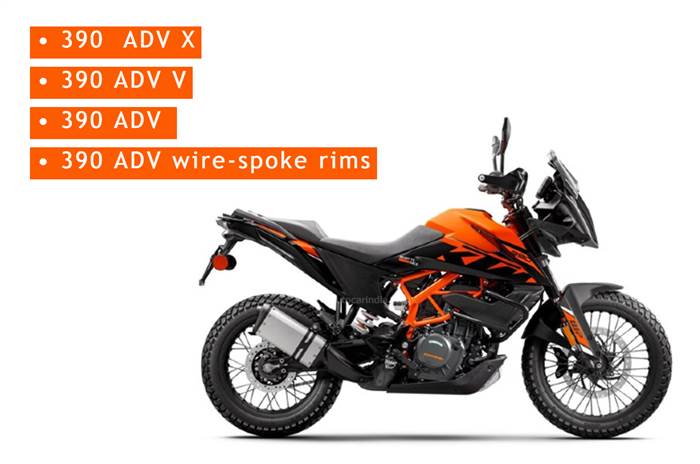 KTM 390 Adventure now gets four variants in India