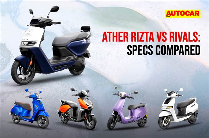 Ather Rizta vs rivals: specifications comparison