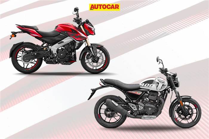 Bajaj Pulsar NS400Z vs Triumph Speed T4