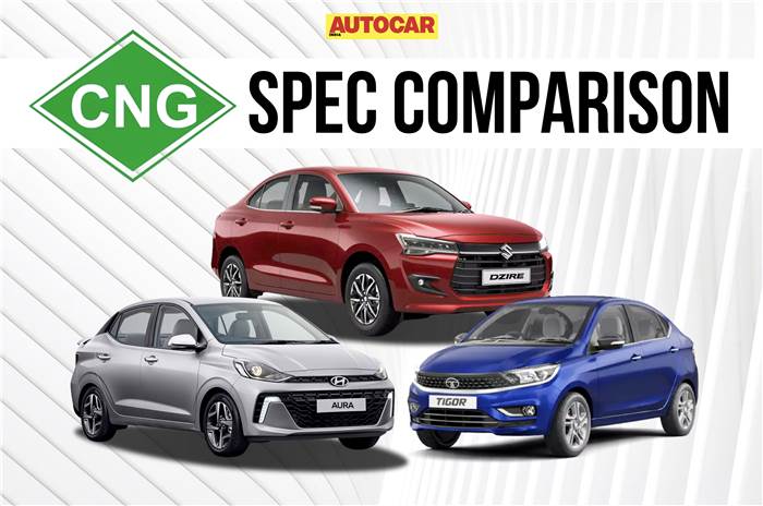 Maruti Suzuki Dzire CNG vs Aura CNG vs Tigor CNG