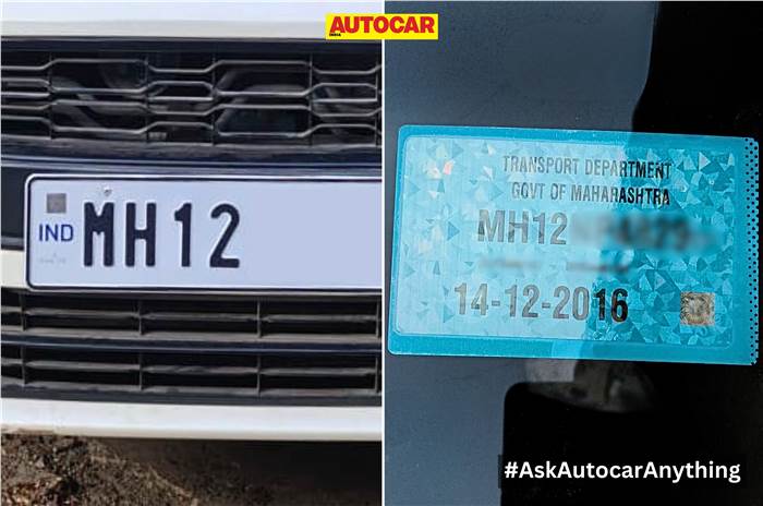 HSRP High Security Registration Plate Maharashtra