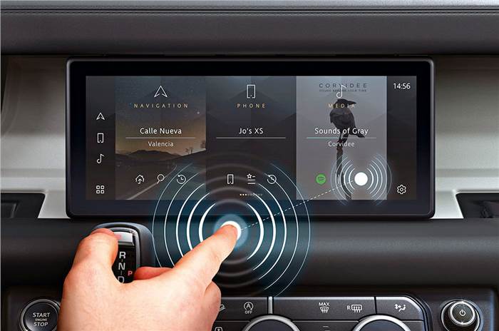 JLR predictive touchscreen 