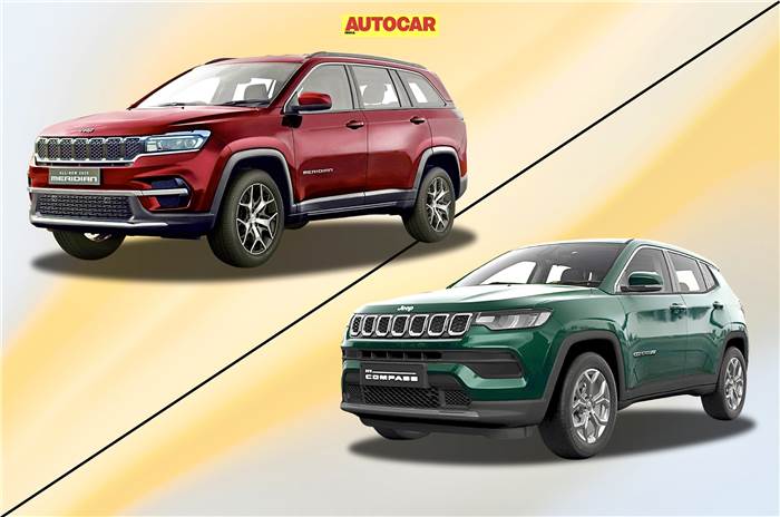 Jeep Meridian facelift vs Compass