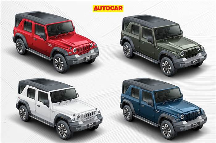 Mahindra Thar Roxx colour options