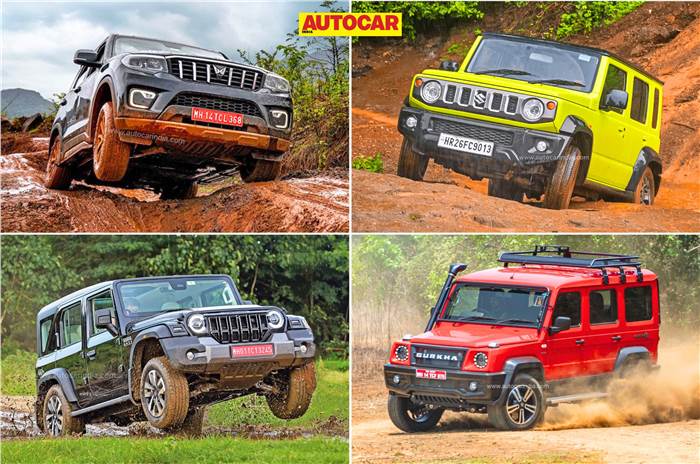 Thar Roxx vs Jimny, Scorpio N, Gurkha: off-road tech comparison