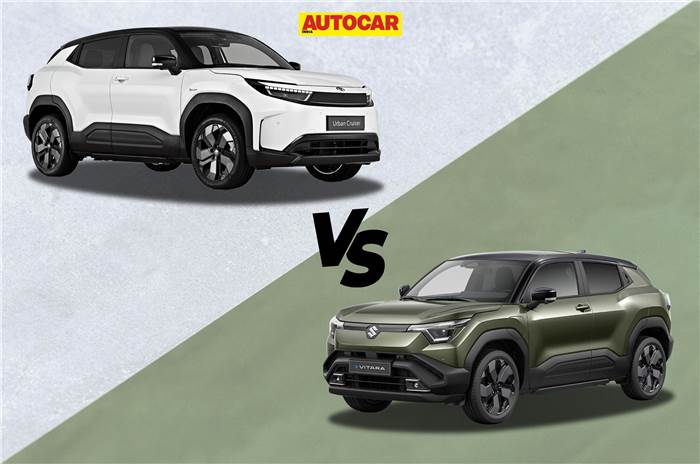 Maruti e Vitara vs Toyota Urban Cruiser EV: design, specs, features compared