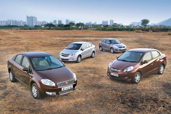 Diesel Sedans: Linea Classic vs Chevrolet Sail vs Maruti Dzire vs Honda Amaze