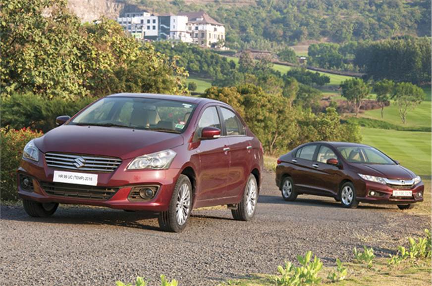 Honda City Vs Maruti Ciaz Comparison Autocar India