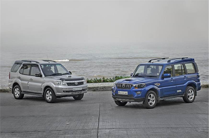 Tata Safari Storme Varicor 400 Vs Mahindra Scorpio