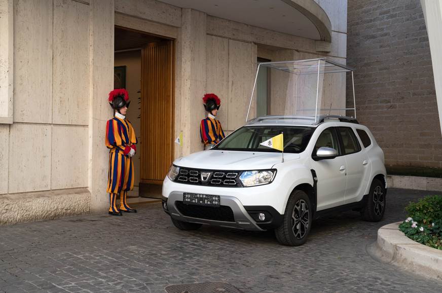 A Modified Renault Duster Is The New Popemobile Autocar India