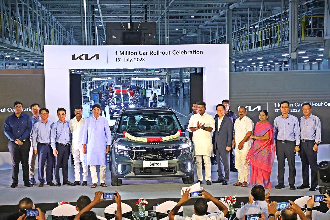 Kia rolls out millionth madeinIndia car 47 months after market entry