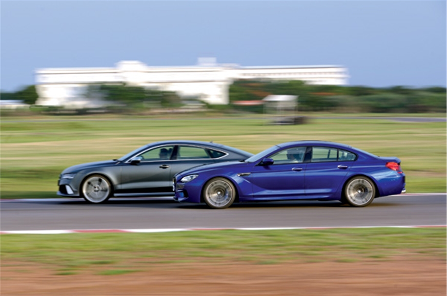 Bmw M6 Gran Coupe Vs Audi Rs7 Comparison Autocar India