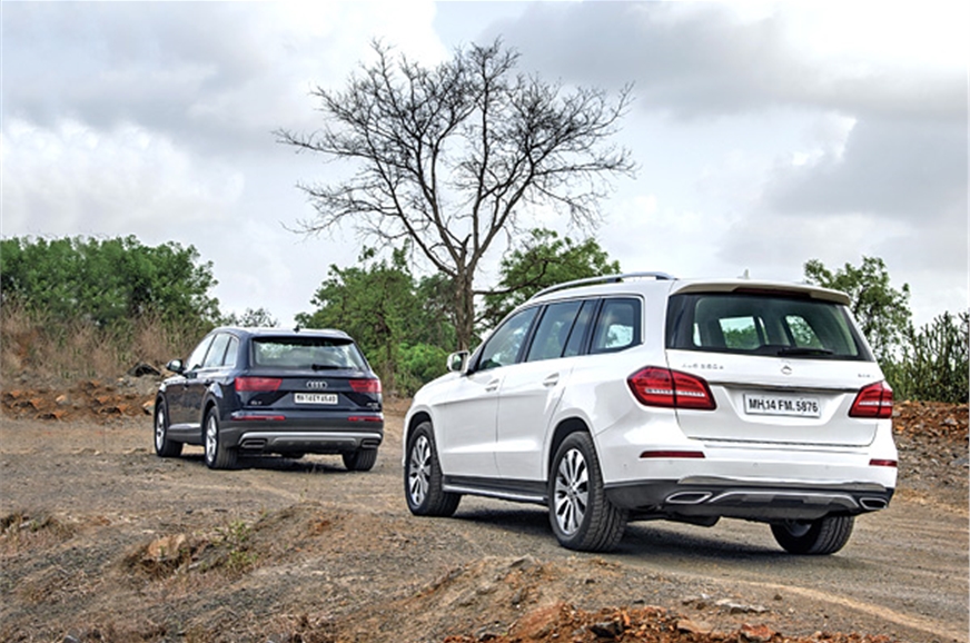 2016 Mercedes Gls Vs Audi Q7 Comparison Autocar India