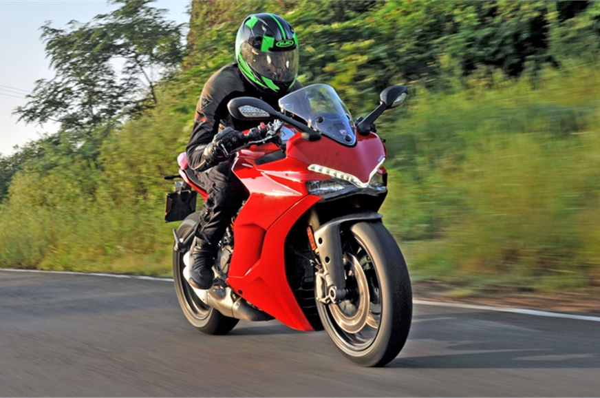 The SuperSport S features a handsome, Panigale inspired f...