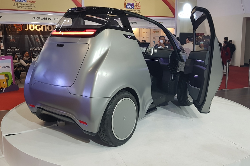 Auto Expo 2018 Uniti One Ev Hatchback From Swedish