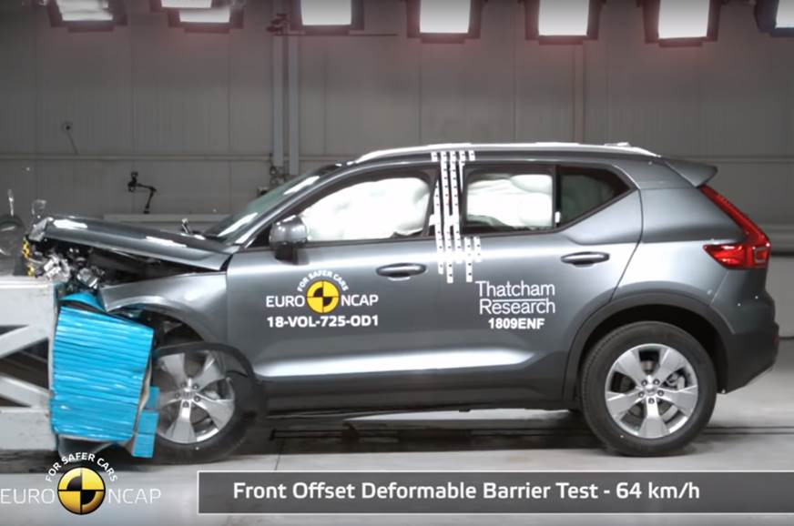 Volvo Xc40 Gets Five Star Rating In Euro Ncap Autocar India
