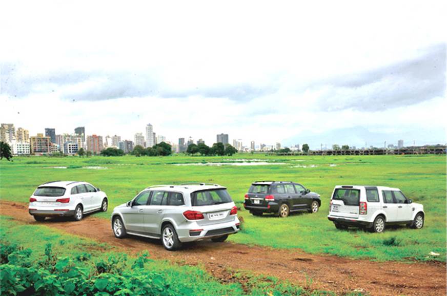 Mercedes Gl 350 Cdi Vs Land Rover Discovery Vs Audi Q7 Vs