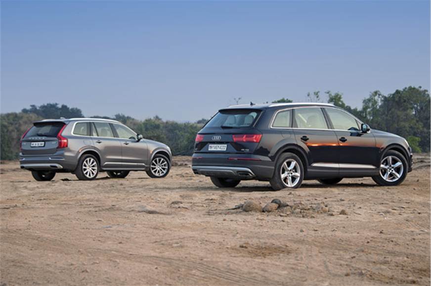 New Audi Q7 Vs New Volvo Xc90 Comparison Autocar India