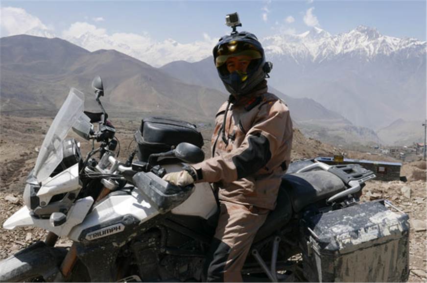 Australian Rider Travelling Half The World On A Triumph