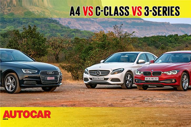 Audi A4 vs Mercedes-Benz C-class vs BMW 3-series comparis...