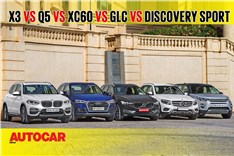X3 vs Q5 vs XC60 vs GLC vs Discovery Sport comparison video