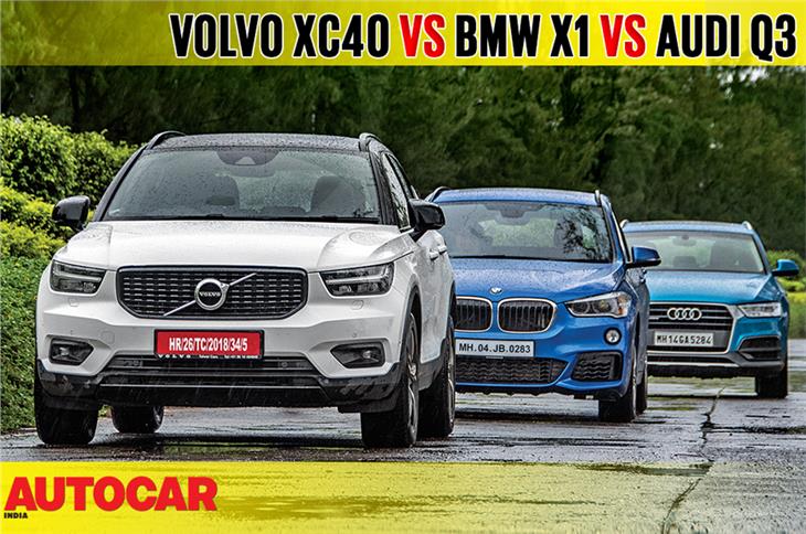 2018 Volvo XC40 vs BMW X1 vs Audi Q3 comparison video