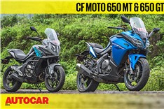 2019 CFMoto 650MT,  650GT video review