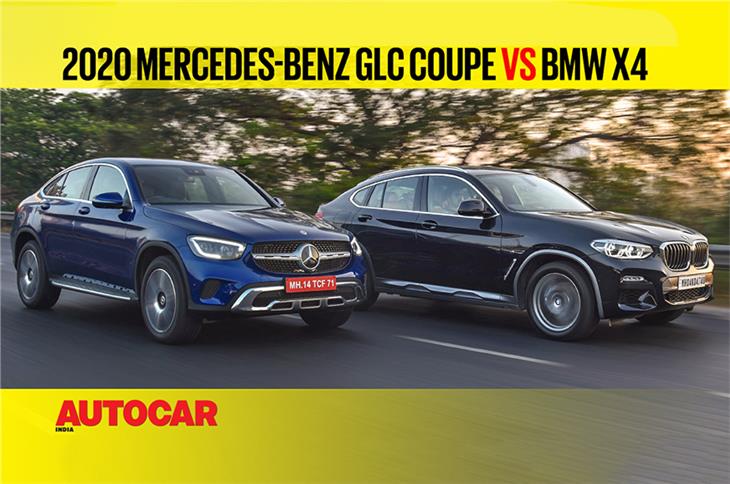 2020 Mercedes-Benz GLC Coupe vs BMW X4 comparison video