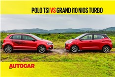 Hyundai Grand i10 Nios Turbo vs VW Polo 1.0 TSI comparison video