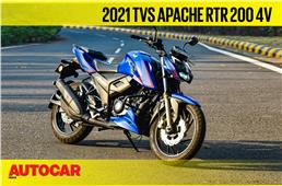 2021 TVS Apache RTR 200 4V video review