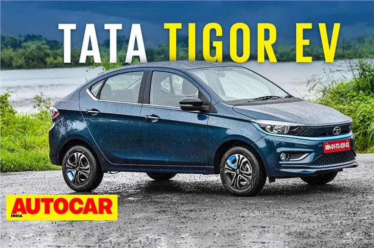 2021 Tata Tigor EV facelift video review 