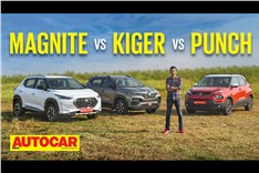 Tata Punch vs Nissan Magnite vs Renault Kiger comparison video