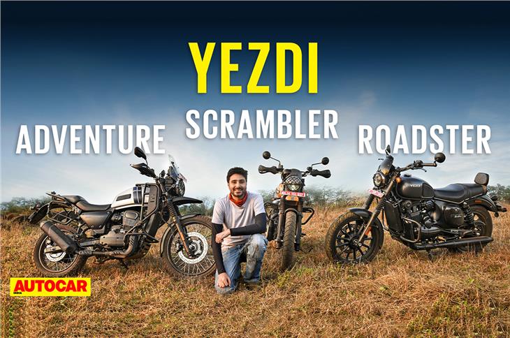 Yezdi Scrambler, Roadster, Adventure video review