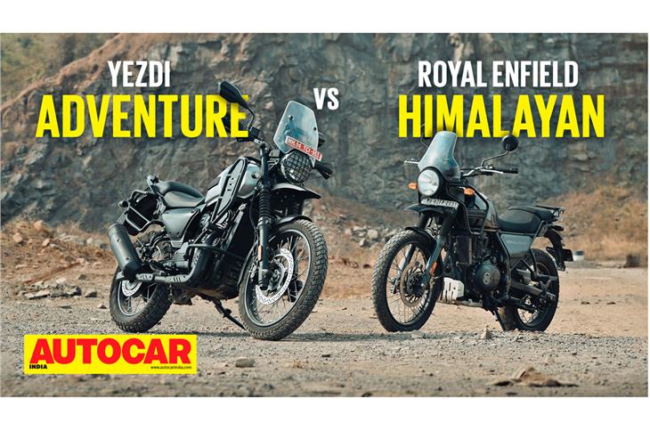 Yezdi Adventure vs Royal Enfield Himalayan comparison video 