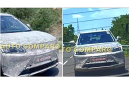 Mahindra XUV400 EV spied; clearest look yet at production spec model