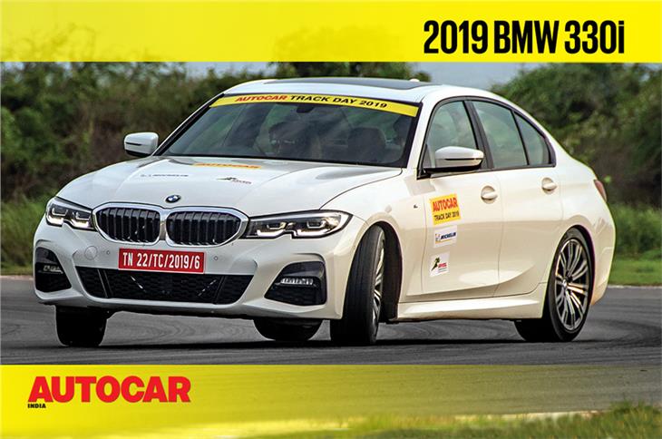 HOT LAP: 2019 BMW 330i Autocar India Track Day 2019 video