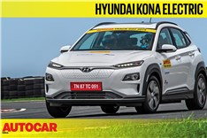 HOT LAP: Hyundai Kona Electric Autocar India Track Day 2019 video