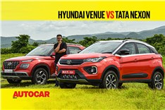 2020 Tata Nexon vs Hyundai Venue petrol comparison video