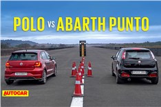 Volkswagen Polo TSI vs Fiat Abarth Punto drag race video