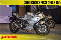 2019 Suzuki Gixxer SF 250, 150 first look video  