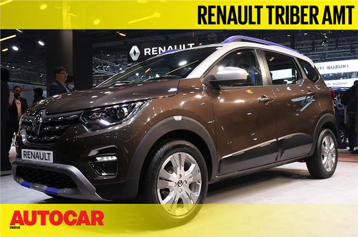 Renault Triber AMT first look video
