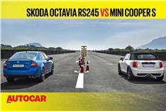 Autocar Drag Day 2021: Skoda Octavia RS245 vs Mini Cooper S drag race video