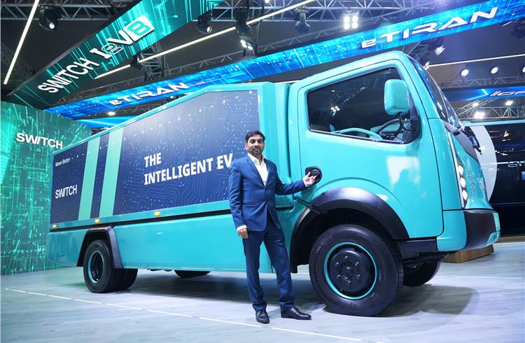 SWITCH Mobility Launches IeV8 Electric Light Commercial Vehicle at Bharat Mobility Expo 2025