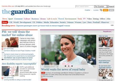 Guardian offers royal baby news blocker