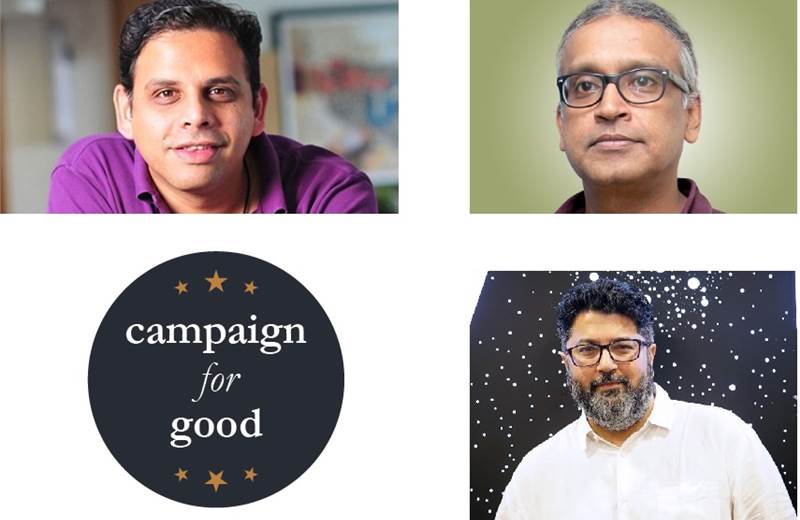 Arun Iyer, Raj Nair and Navin Talreja for IAA Rotary Campaign For Good jury