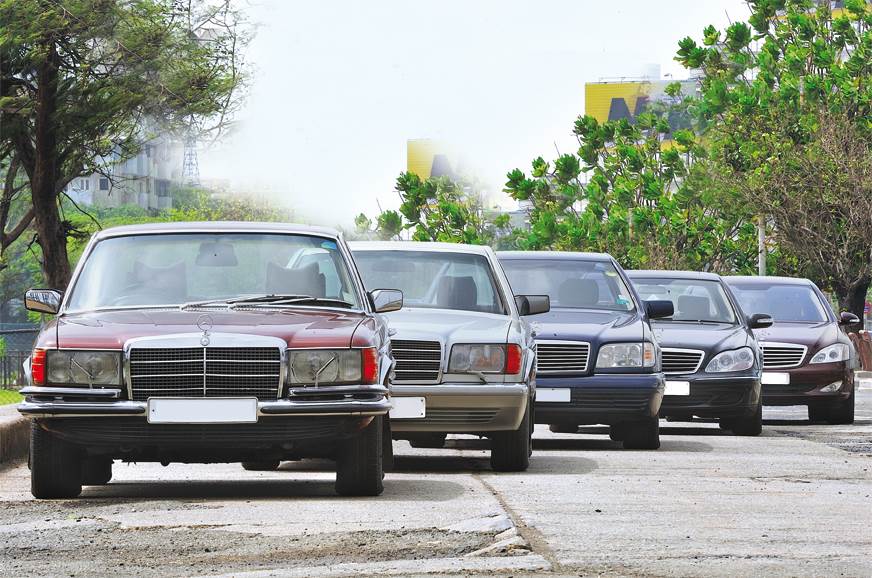 The S Uper Class Five Generations Of The Mercedes Benz S Class Feature Autocar India