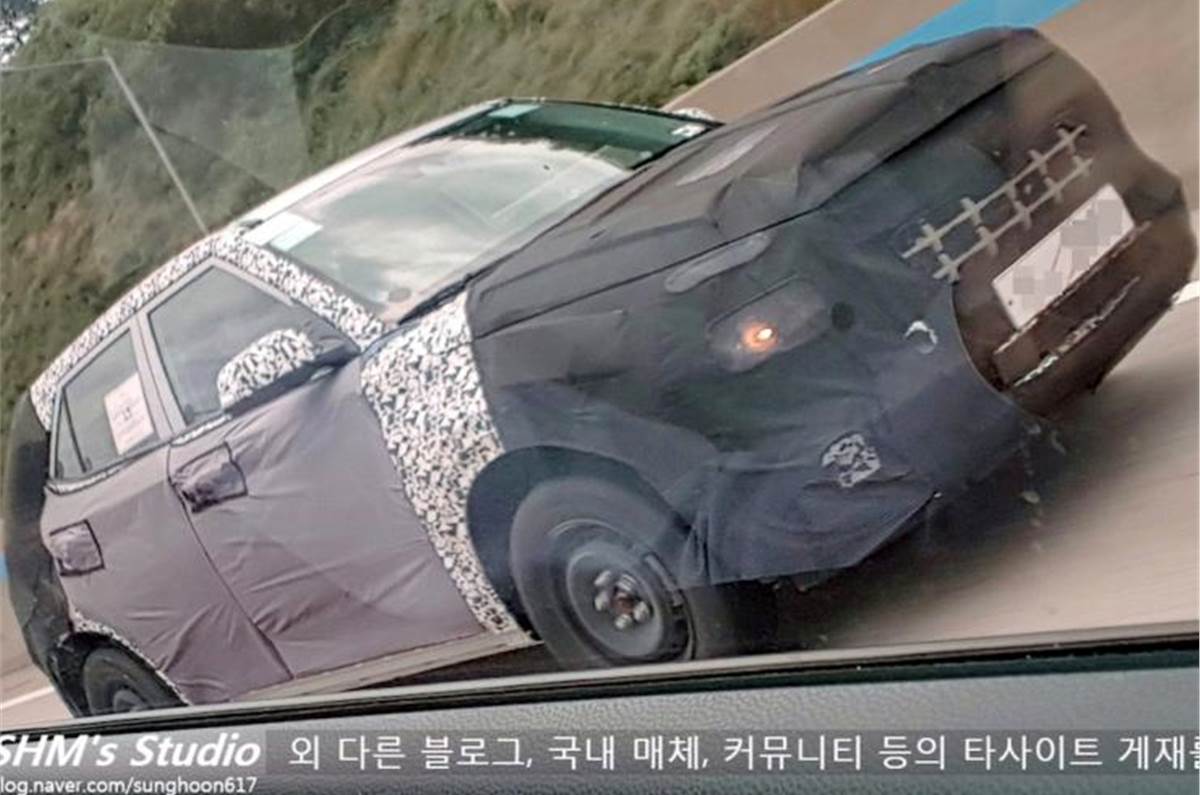 New Hyundai Compact Suv Spied Autocar India
