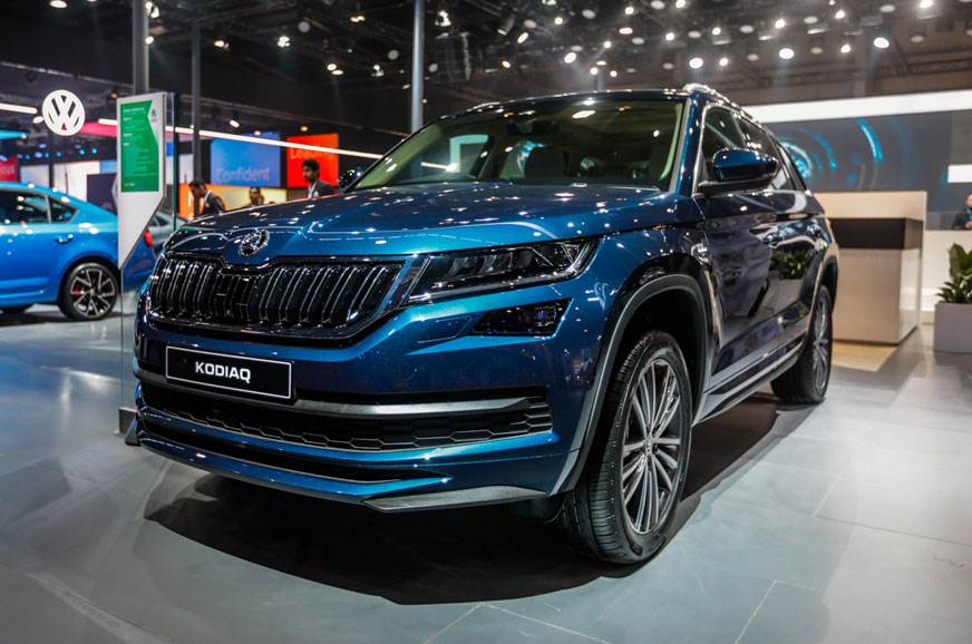 Auto Expo Skoda Kodiaq Petrol Makes Debut As 2 0 Tdi Diesel Bids Adieu Autocar India